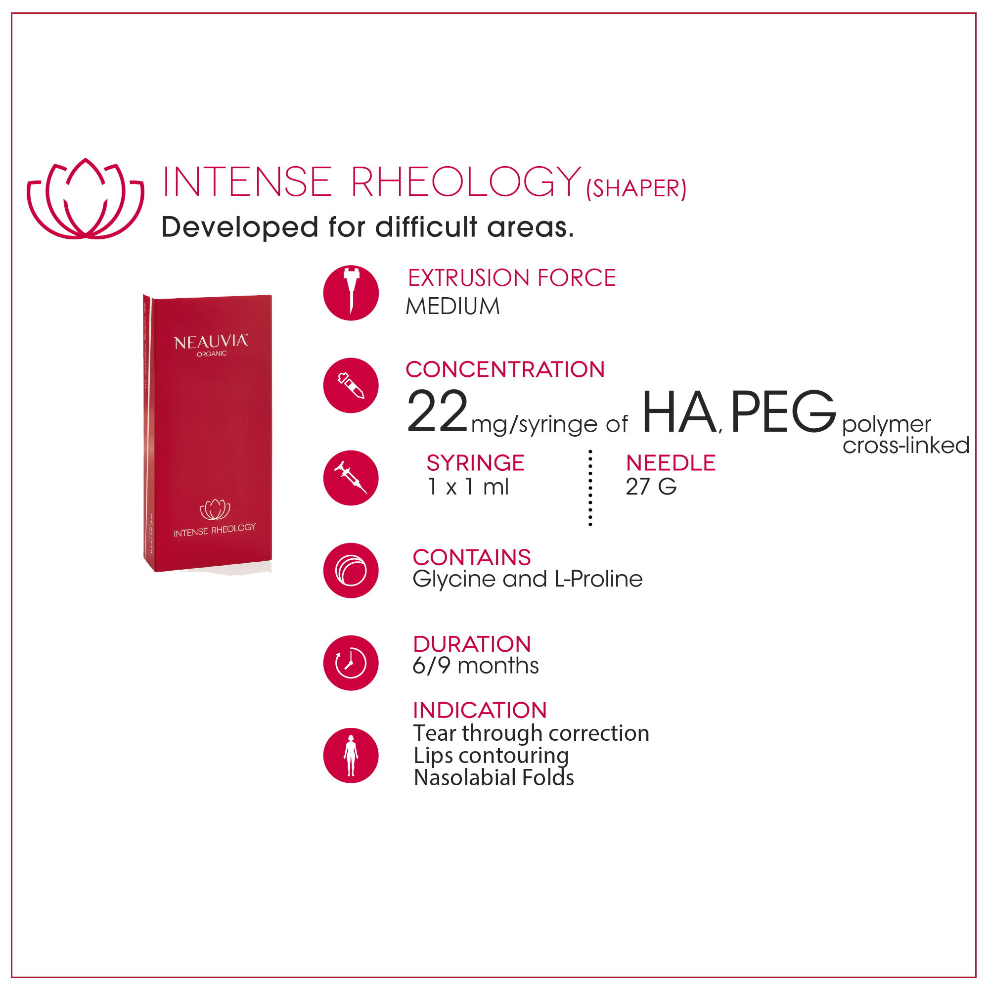 Neauvia Organic Intense Rheology dermal filler information